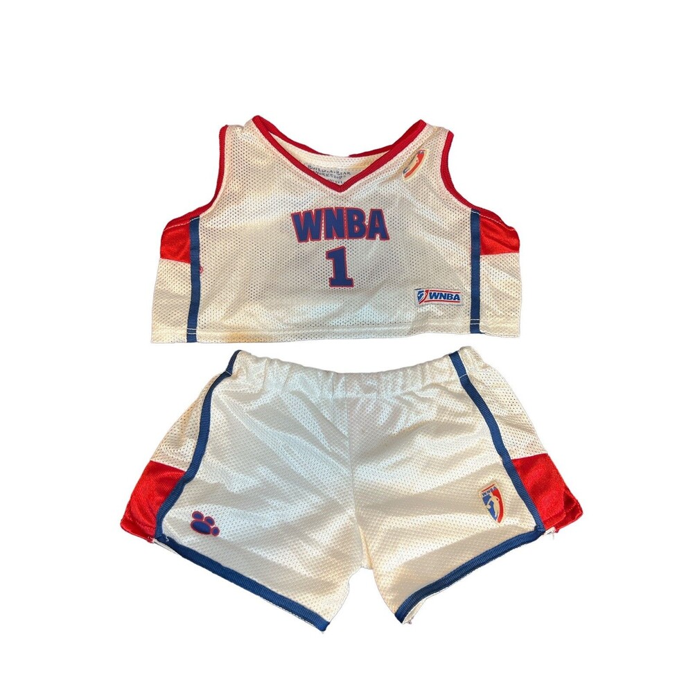 Build a‎ Bear WNBA Basketball uniform outfit preowned jersey top and shorts